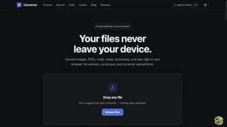 Convertur homepage